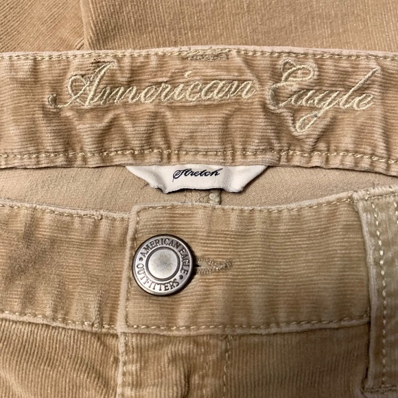 American Eagle Women Stretch Skinny Corduroy Jeggings Light Brown Size 6 - Picture 10 of 11